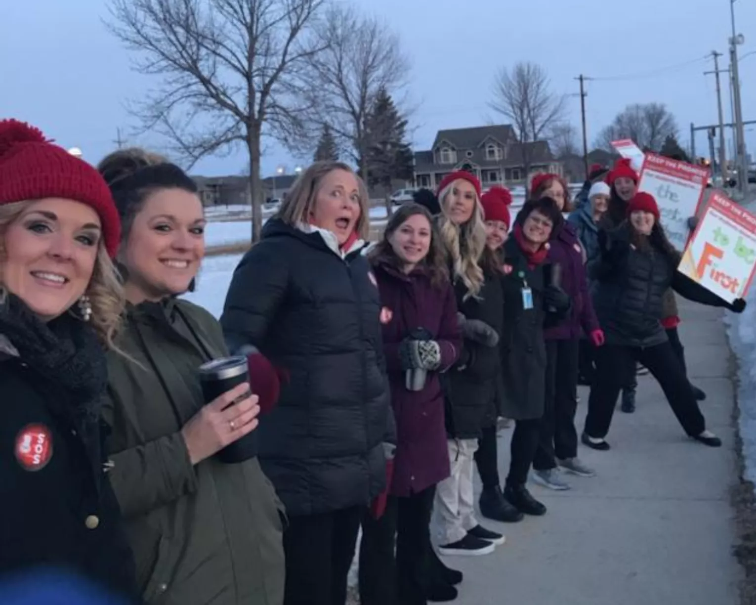 Educators having fun while advocating